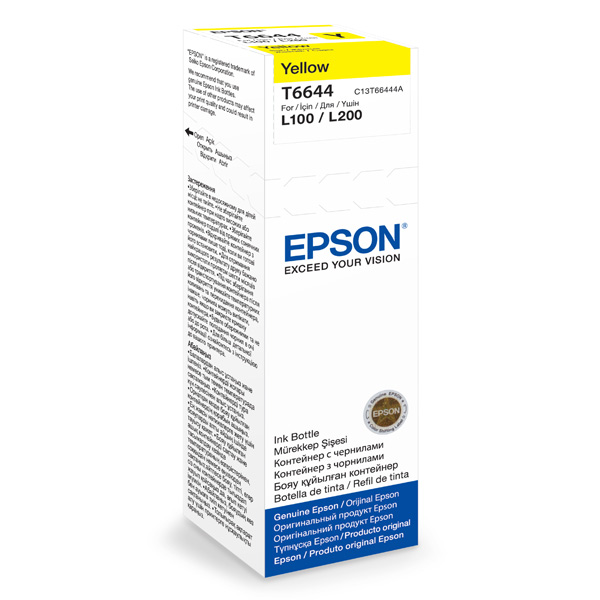 Tintes pudele Epson T6644, dzeltena, 70ml