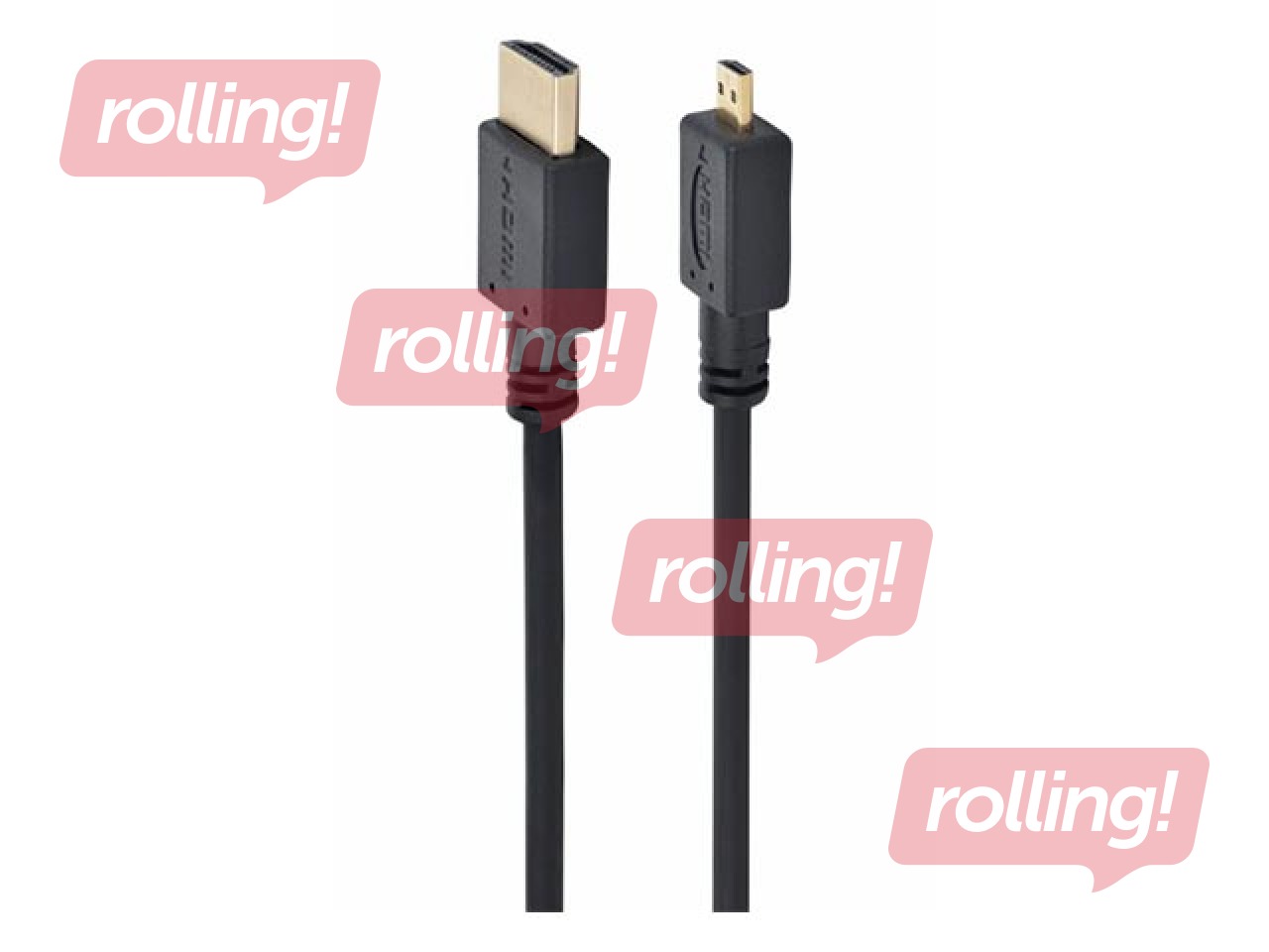 Kabelis Gembird HDMI - microHDMI Gold plated, 3m