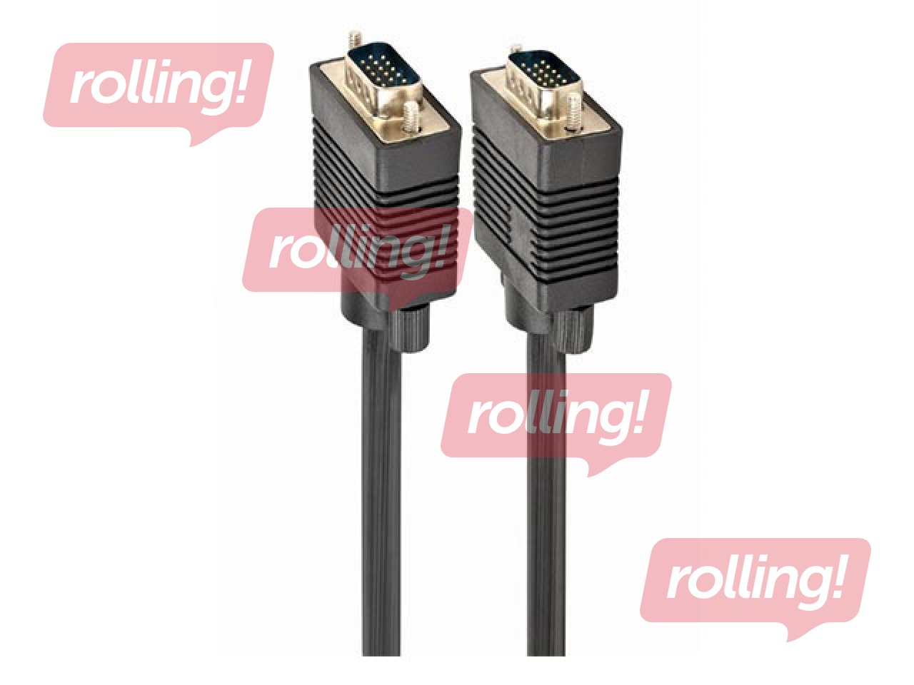 VGA kabelis, HD15 M-HD15 M, 30m, melns