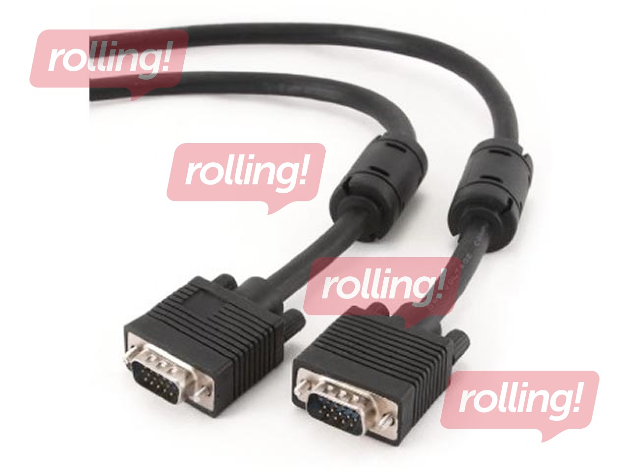 VGA kabelis, HD15 M-HD15 M, 30m, melns