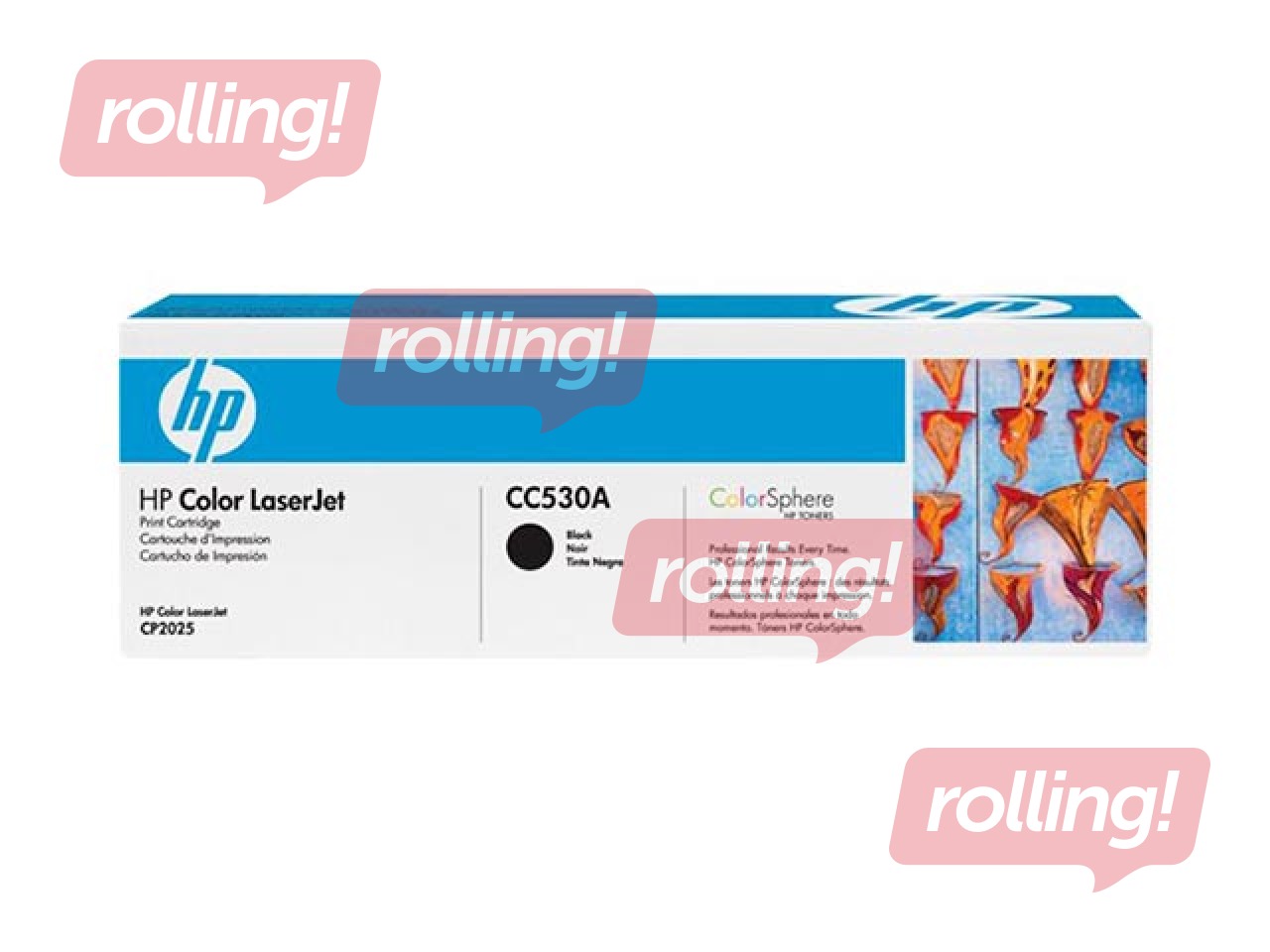 Tonera kasete HP CLJ CP2025, melna, (3500 lpp.)