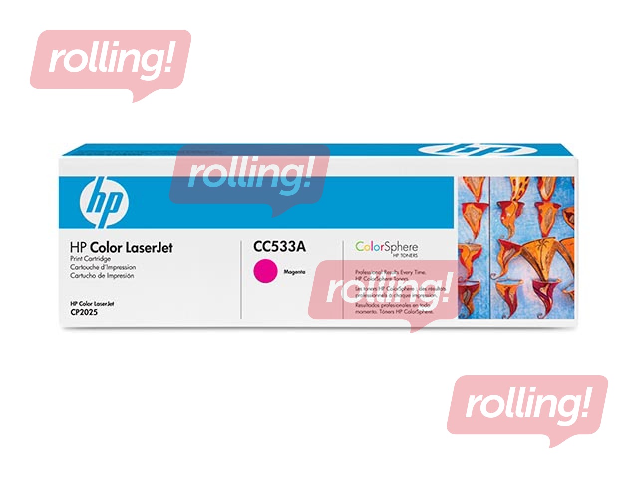 Tonera kasete HP CLJ CP2025, fuksīna sarkana (2800 lpp.)