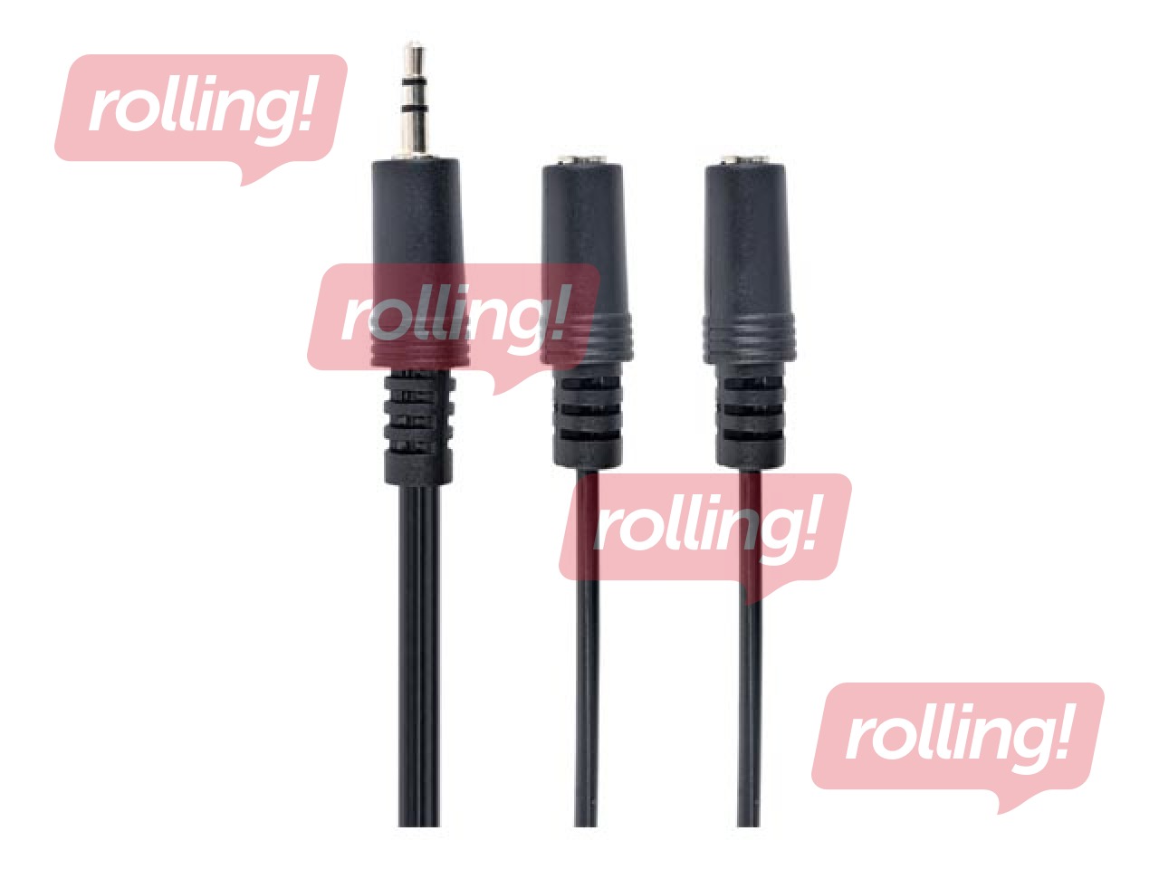 Audio sadalītāja kabelis Gembird 3,5 mm, 5m, melns