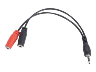 Adaptera kabelis Gembird 3.5 mm audio + mikrofons uz 3.5mm, 0.2m