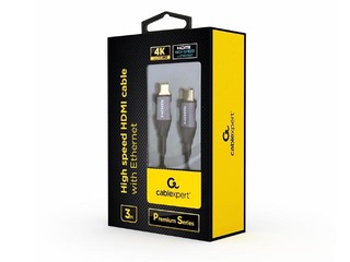 Kabelis Gembird Premium Series HDMI - HDMI 3m, metālisks, 4K