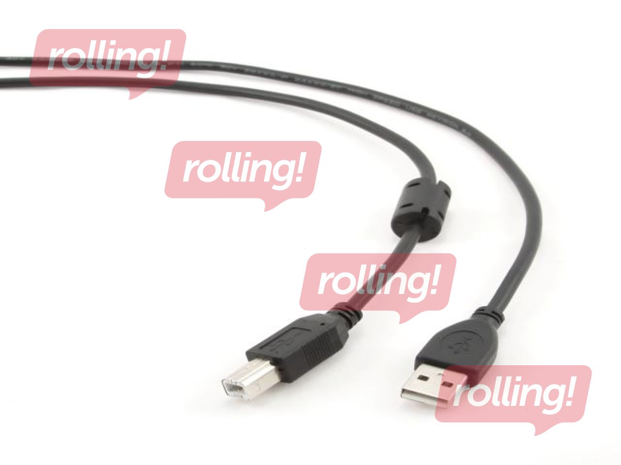 Gembird USB 2.0 cable A-plug B-plug 4.5m, black