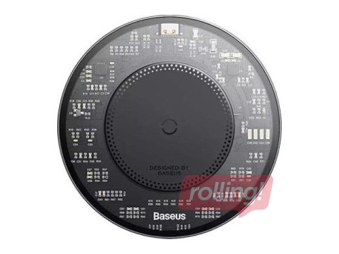 Bezvadu lādētājs Baseus Simple 2 Type C, 15W, melns