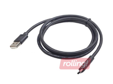 Kabelis Gembird USB Male - Type C Male 1m, Melns