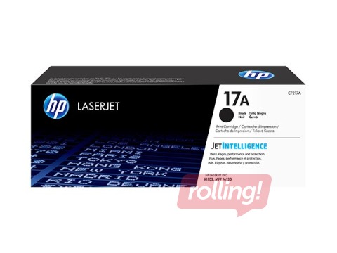 Tonera kasete HP CF217A, Melna, 1600 lpp.