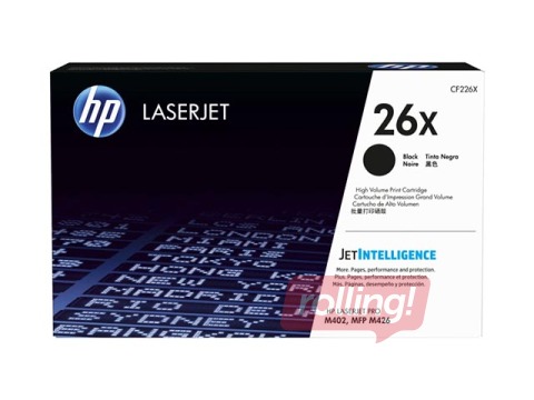 Tonera kasete HP CF226X Melna, 9000 lpp.