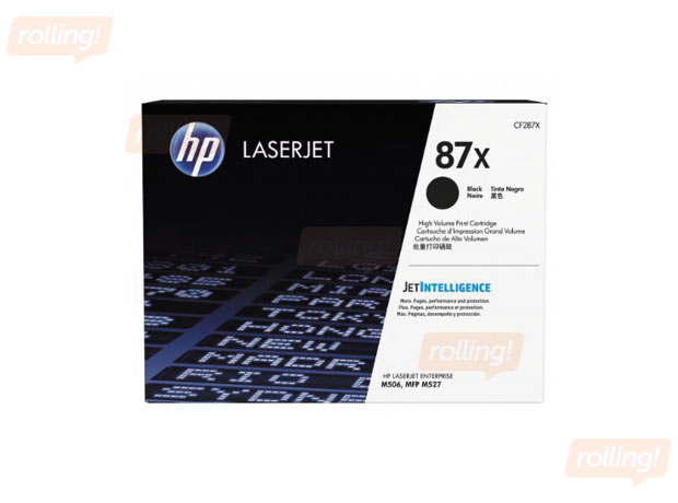 Tonera Kasete HP 87X, melna (18000 lpp.)