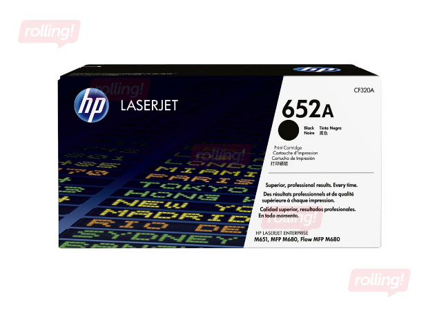 Tonera Kasete HP 652A Melna LaserJet Enterprise M651/MFP M680, 11500 pages