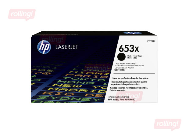 Tonera kasete HP 653X Melna LaserJet Enterprise MFP M680, 21000 lpp