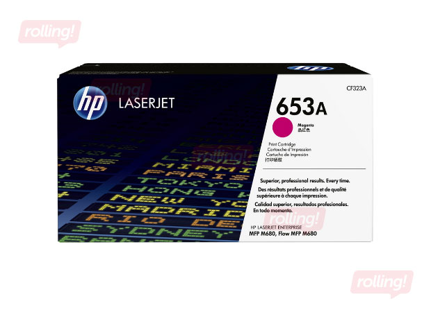 Tonera kasete HP 653A Fuksīna sarkana LaserJet Enterprise MFP M680, 16500 lpp