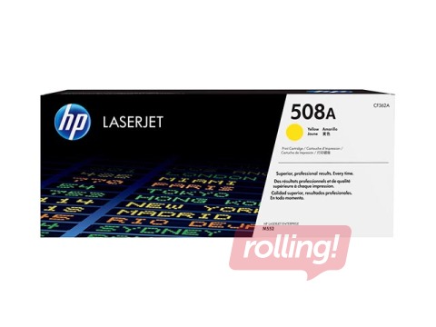 Tonera Kasete HP 508A, dzeltena (5000 lpp.)