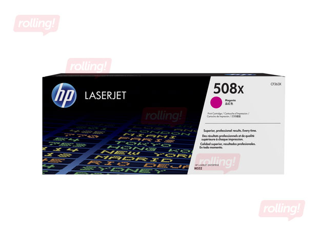 Tonera Kasete HP 508X Fuksīna sarkana (9500 lpp.)