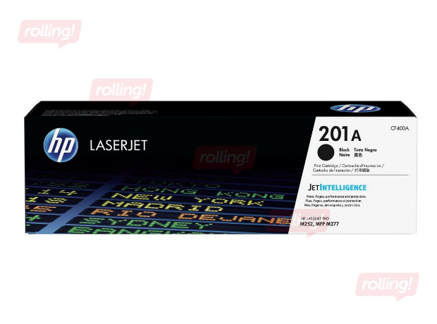 Tonera Kasete HP CF400A (201A), Melna (1500 lpp)