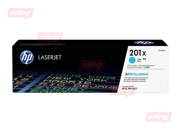 Tonera Kasete HP CF401X (201X), Ciānzila (2300 lpp)