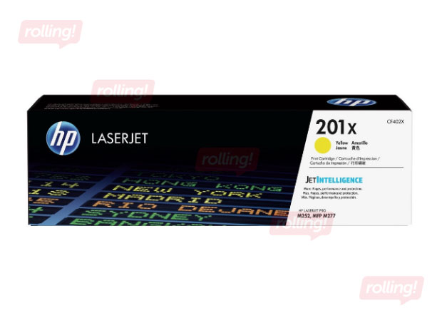 Tonera Kasete HP CF402X (201X), Dzeltena (2300 lpp)