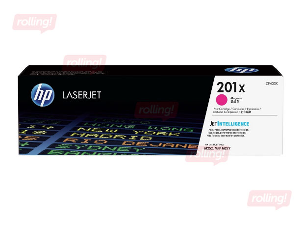 Tonera Kasete HP CF403X (201X), Fuksīna sarkana (2300 lpp)