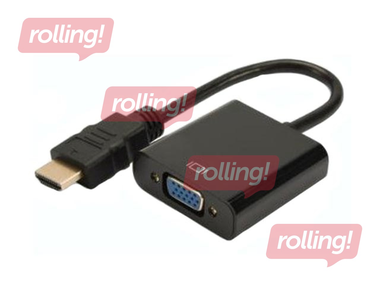 Digitus Audio-Video Adapter HDMI type A to VGA, FHD, audio 3.5mm MiniJack
