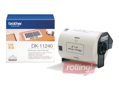 Brother DK-11240 Uzlīmes uz preču iepakojuma 102*51mm, 600gab