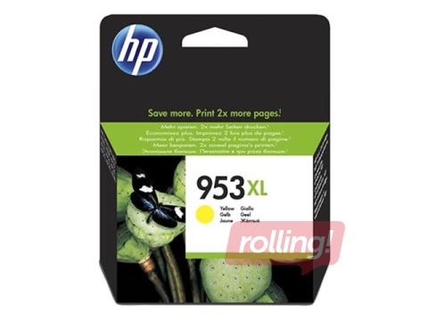 Tintes kasete HP 953XL, dzeltena, 1600 lpp