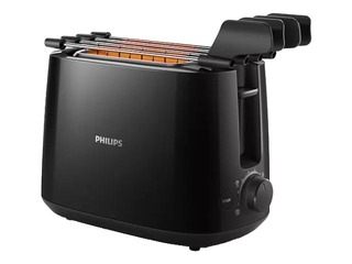 Tosteris Philips Viva Collection, 650W, plastmasas, melns