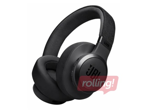 Bezvadu austiņas JBL Live 770NC Noise Cancelling, Melnas