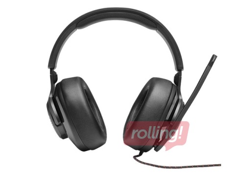 Austiņas ar mikrofonu JBL Quantum 200, Black