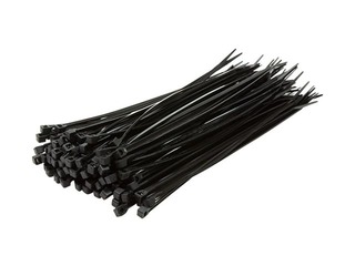 Kabeļu savilce 2.5 x 150 mm melna 100 gab.