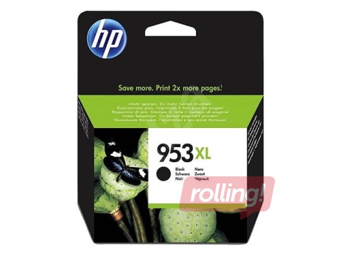 Tintes kasete HP 953XL, melna, 2000 lpp