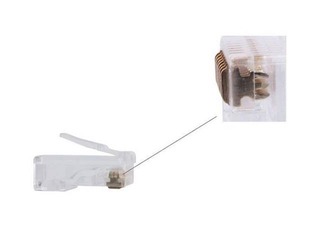 Gembird LAN modular plug 8P8C for solid cable cat. 5e (100 pcs)