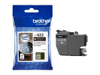 Tintes kasete Brother LC-422BK, Melna (550 lpp)