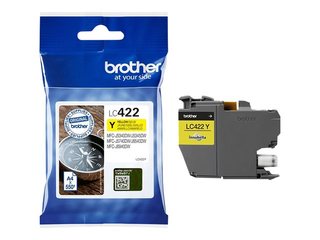 Tintes kasete Brother LC-422M, dzeltena (550 lpp.)