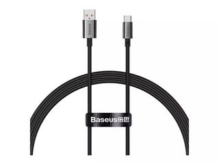 Savienotājvads Baseus Superior USB - Type C, 100W, 6A, 1m, melns un pelēks