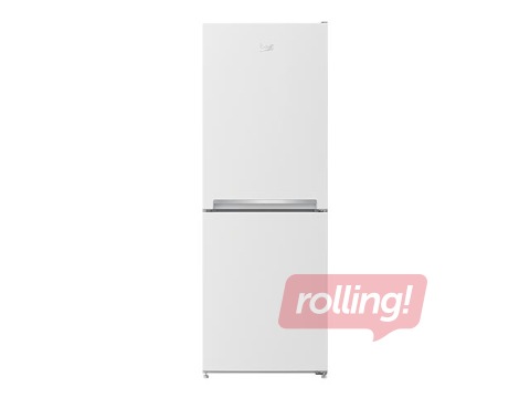 Ledusskapis Beko ar saldētavu apakšā, 153 cm, balts