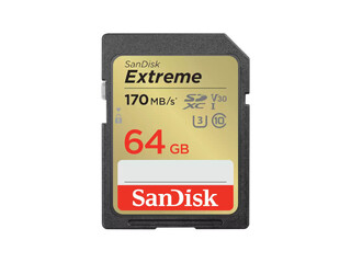 SanDisk Extreme 64 GB, Class10 SDXC Card