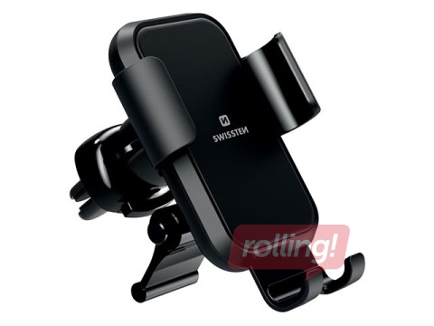 Swissten S-GRIP G2-AV4 Metal Age Gravity 360 Universāls Auto Stiprinājums Gaisa Restei, Melns