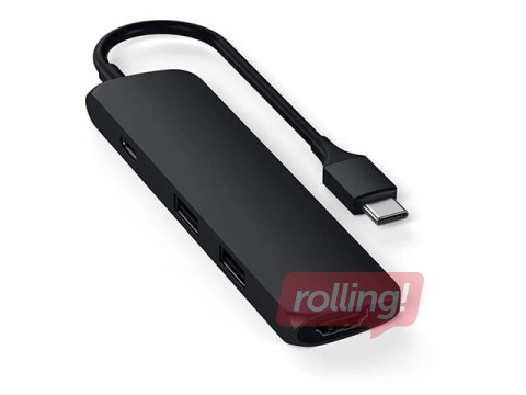 Satechi Slim USB-C MultiPort Adapter with 4K HDMI Video Output and 2 USB 3.0 Ports