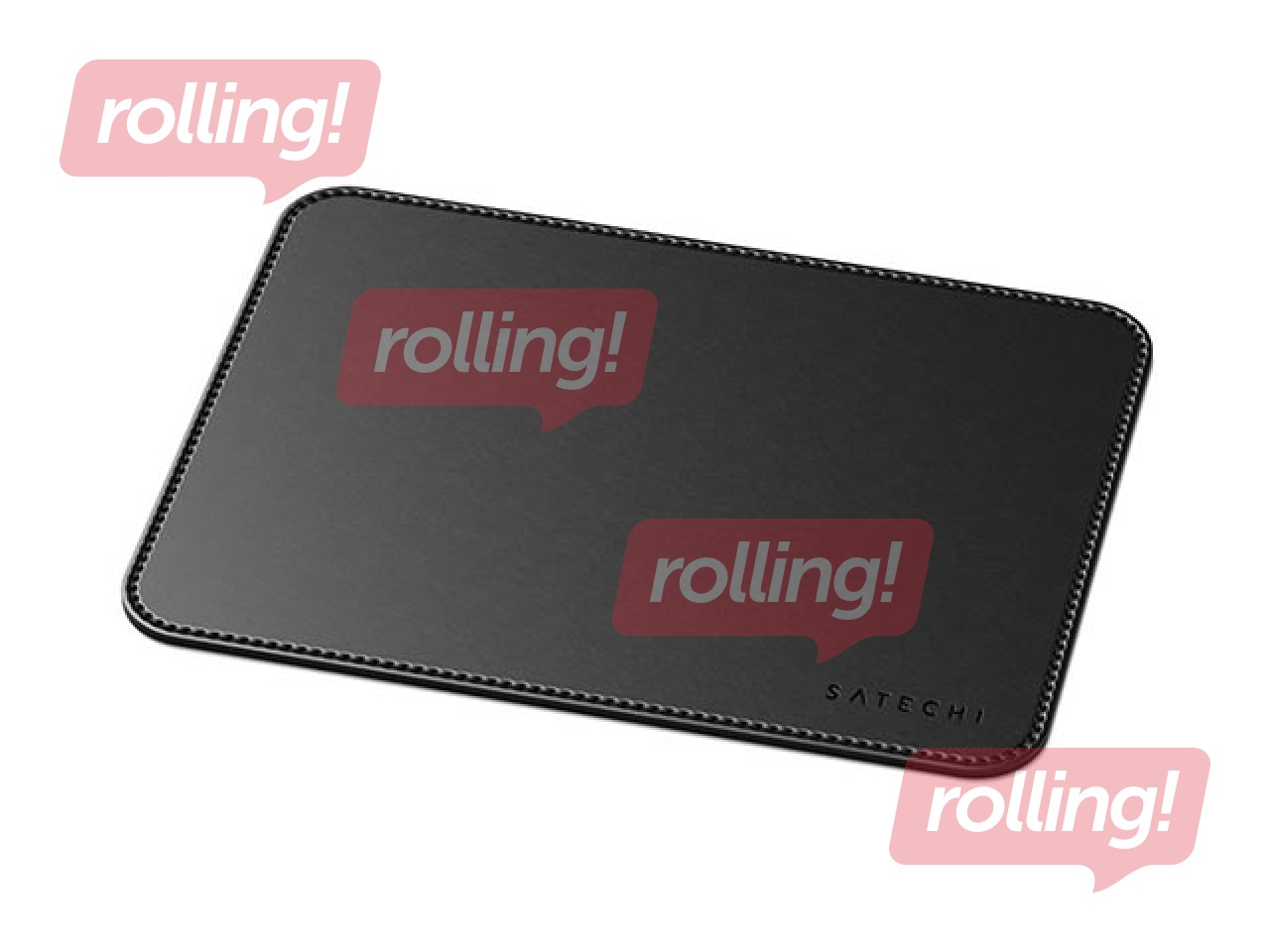 Peles paliktnis Satechi Eco-Leather Mousepad, melns