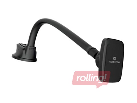 Swissten S-Grip M5-HK Universāls Auto Stiprinājums Panelim Ar Magnētu Planšetēm / Telefoniem / GPS, Melns