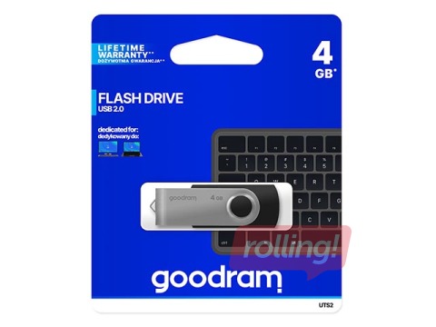 Goodram USB 4GB UTS2 Black USB2.0