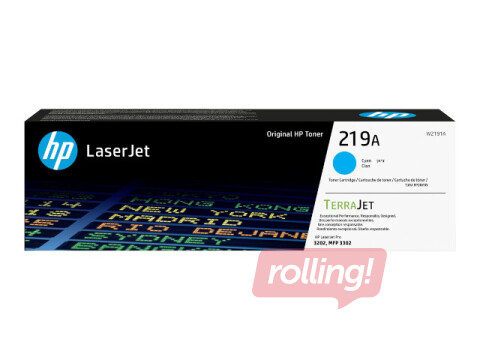 Tonera kasete HP 219A, ciānzila (1200 lpp)