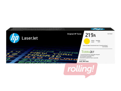 Tonera kasete HP 219A, dzeltena (1200 lpp)