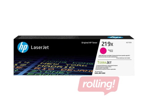 Tonera kasete HP 219X, fuksīna sarkana, 2500 lapas