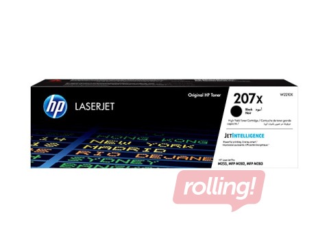 Tonera kasete HP 207X, melna (3150 lpp)