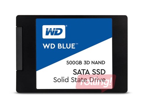 WD Blue 3D NAND SATA SSD 500GB, 2.5