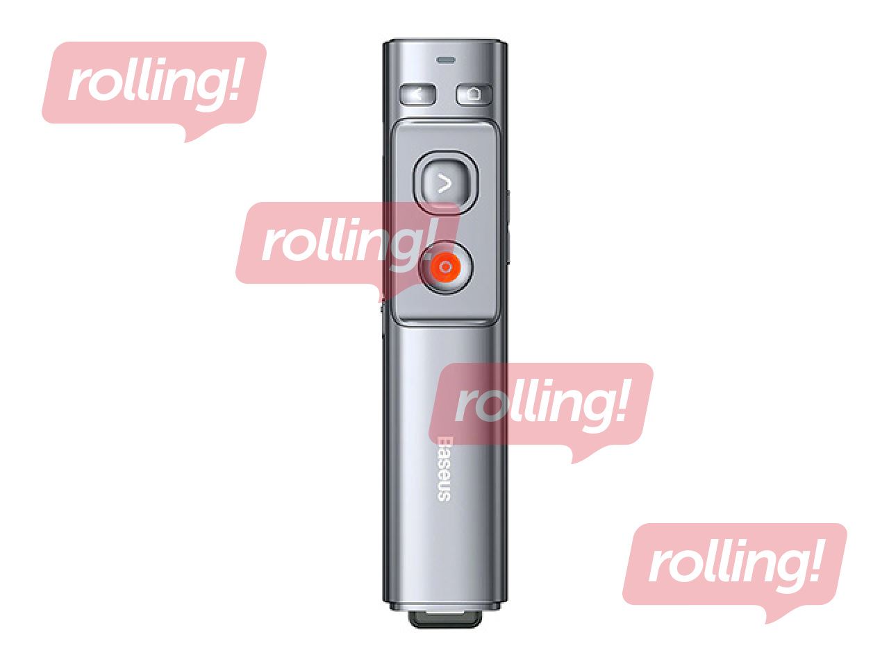 Bezvadu prezentācijas palīgrīks, Baseus, Orange Dot, pelēks