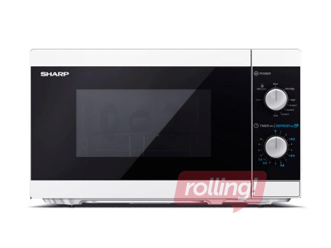 Mikroviļņu krāsns Sharp ar grila funkciju, 20 l, 800W, balta